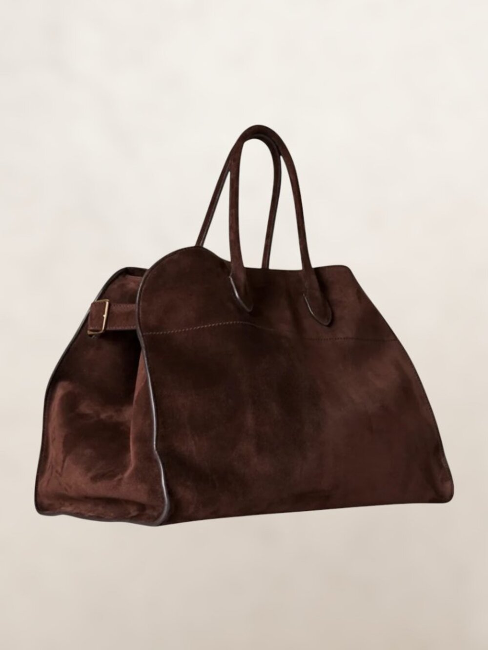 Modavo Parisian Stroll Bag Brown Vegan Suede - Picture 2 of 7